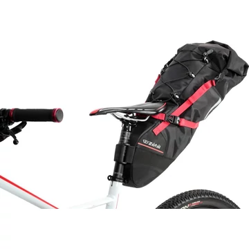 Zefal nyeregtáska z-adventure r17 gravel túratáska 8-17l 5kg-ig fekete 620g kerékpáros