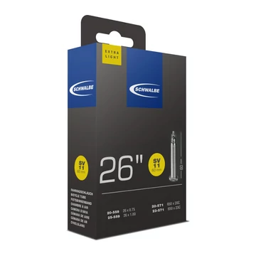 Schwalbe belső 26 sv11 559/571-20/25 extra light 60mm 60g  kerékpáros