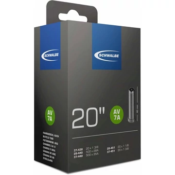 Schwalbe belső 20 av7a 20x1.1/8 1.3/8 20x110-140 40mm 105g  kerékpáros