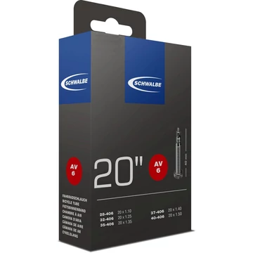 Schwalbe belső 20 sv6 20x110-150 40mm 95g  kerékpáros