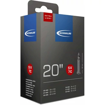 Schwalbe belső 20 sv7c 20x150-235 extra light 40mm 95g  kerékpáros
