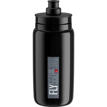 Elite kulacs fly fekete/szürke/szürke logó 550ml 54g kerékpáros