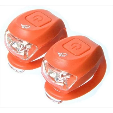 Velotech Villogó 2LED PIROS kerékpáros