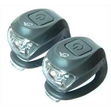 Velotech Villogó 2LED SZÜRKE kerékpáros