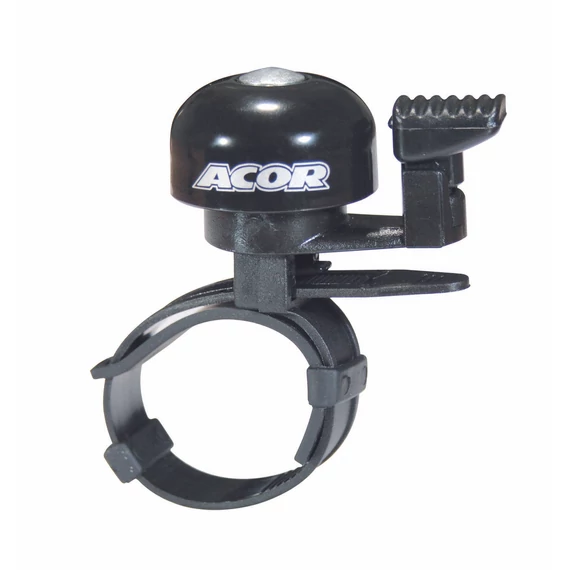 Acor ABE-2807 pengetős csengő [fekete] kerékpáros
