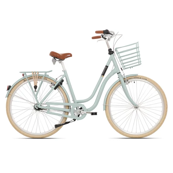 Frappé FCL 350 női városi kerékpár [45 cm, fényes zöld] kerékpáros