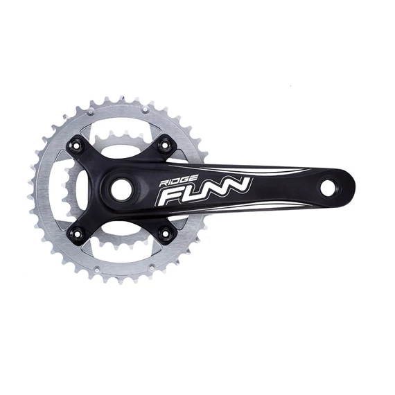 FUNN Ridge Double integrált MTB hajtómű középcsapággyal [fekete-ezüst, 38/24, 170 mm] kerékpáros