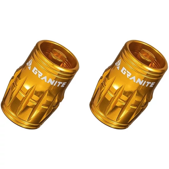 Granite Juicy Nipple Schrader szelepsapka (2 pár) [arany] kerékpáros