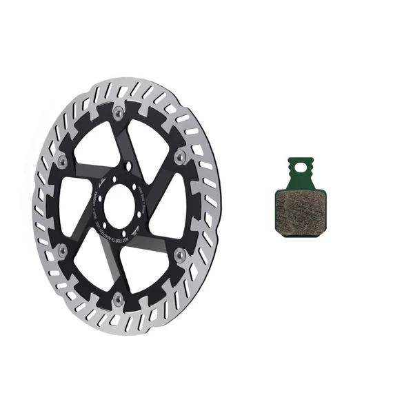 Magura MT eSTOP MDR-P 6 csavaros féktárcsa + 8S fékpofa szett [220 mm] kerékpáros