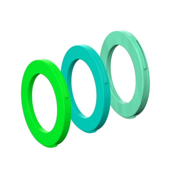 Magura MT féknyereghez gyűrű szett (2 dugattyús) [zöld-cián-menta] kerékpáros
