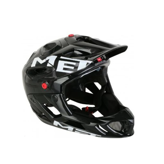 MET Parachute fullface kerékpáros sisak [fényes fekete-antracit, 54-48 cm (M)]