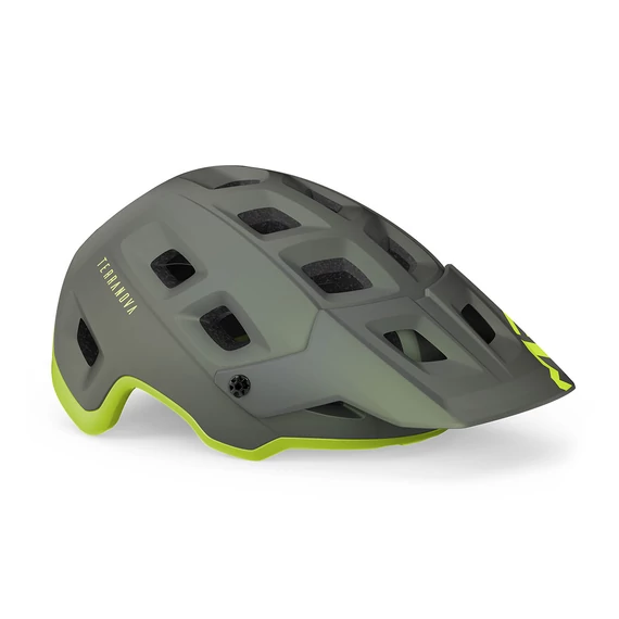 MET Terranova kerékpáros sisak [matt szürke-lime, 52-56 cm (S)]