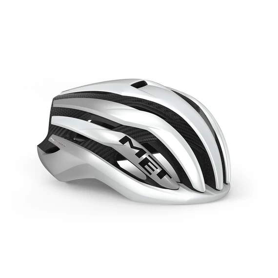 MET Trenta 3K Carbon Mips® kerékpáros sisak [fehér-ezüst, 52-56 cm (S)]