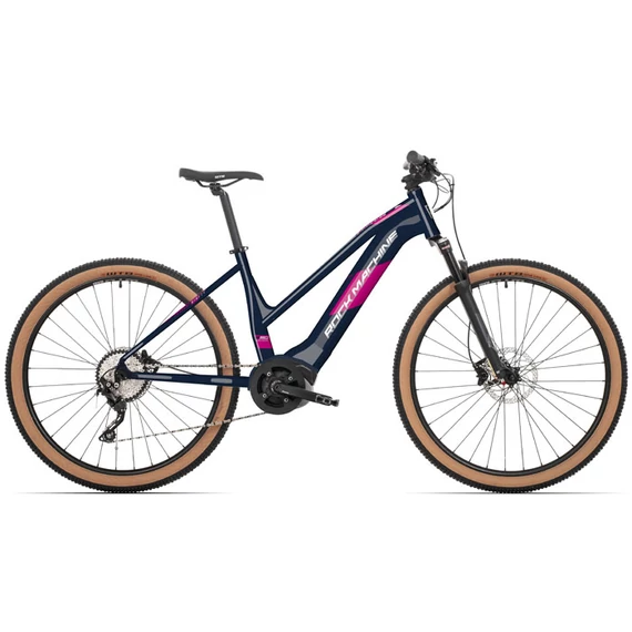 Rock Machine Torrent INT e50-29B Lady elektromos MTB kerékpár [17.5" (M), fényes sötétkék/pink/ezüst] kerékpáros
