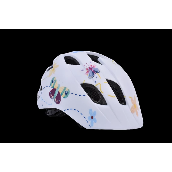 Safety Labs Fiona Light gyermek lány kerékpáros sisak [fehér pillangós, 48-53 cm (S)]