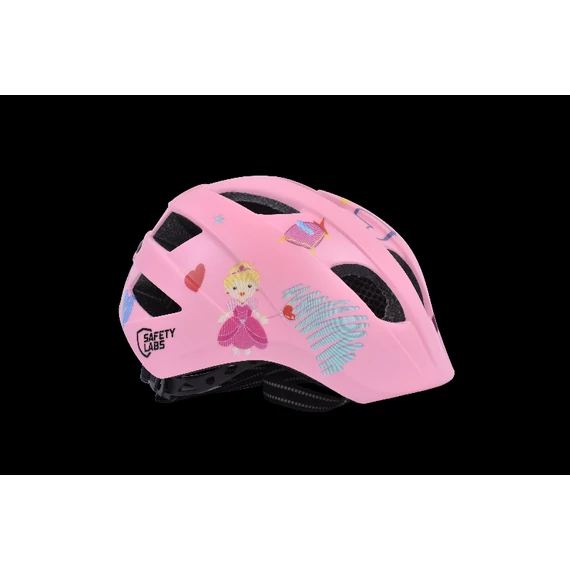 Safety Labs Fiona Light gyermek kerékpáros sisak [rózsaszín hercegnős, 48-53 cm (S)]