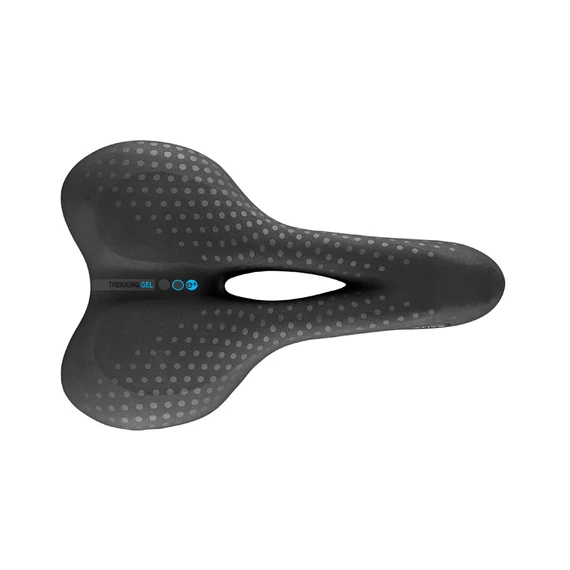 Selle San Marco Trekking Small Open-Fit Gel nyereg [fekete] kerékpáros