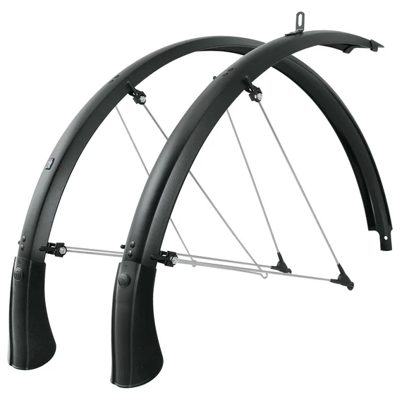 SKS-Germany Bluemels Trekking 28" Matt Edition sárvédő szett [45 mm, matt fekete] kerékpáros