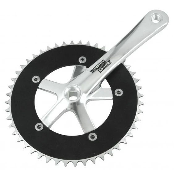 Sturmey Archer FCT28 170mm/48T négyszögtengelyes hajtómű [ezüst-fekete, 48, 170 mm] kerékpáros
