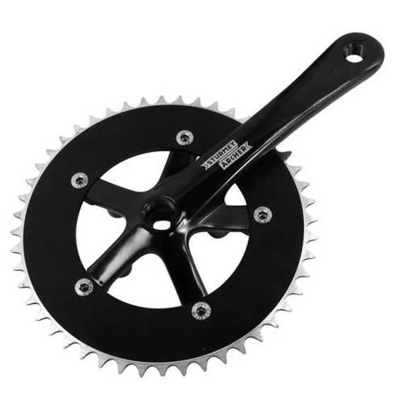 Sturmey Archer FCT28 170mm/48T négyszögtengelyes hajtómű [fekete, 48, 170 mm] kerékpáros