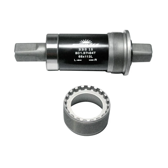 Sunrace BBS15 JIS négyszög monoblokk csavar nélkül [116 mm, Angol 68 mm x 1.37"] kerékpáros