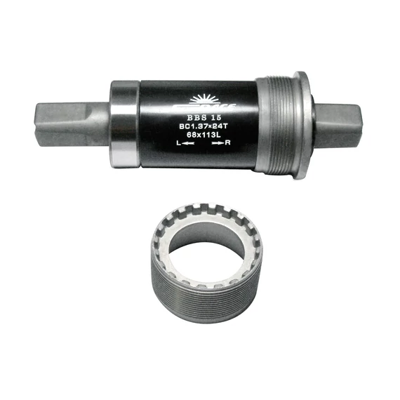 Sunrace BBS15 JIS négyszög monoblokk csavar nélkül [122 mm, Angol 68 mm x 1.37"] kerékpáros