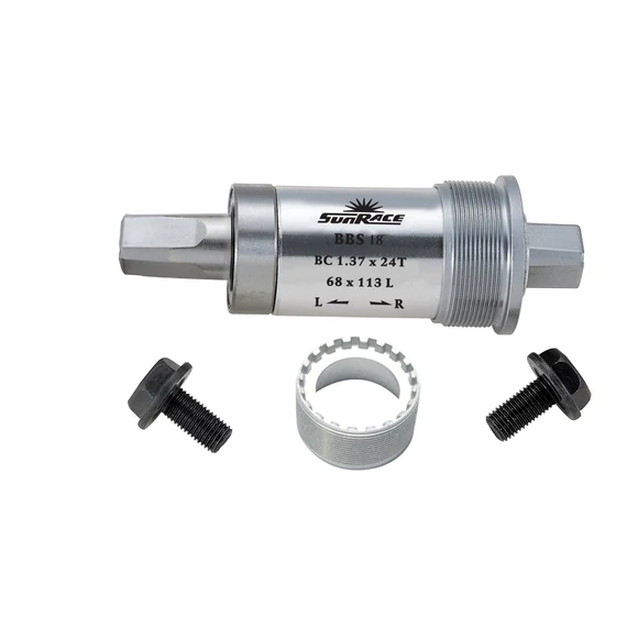 Sunrace BBS18 JIS négyszög monoblokk csavar nélkül [113 mm, Angol 68 mm x 1.37"] kerékpáros