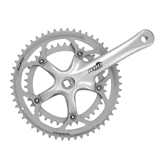 Sunrace FCR8183 170mm 53/39T országúti (+52/42T) négyszögtengelyes hajtómű [ezüst, 53/39, 170 mm] kerékpáros