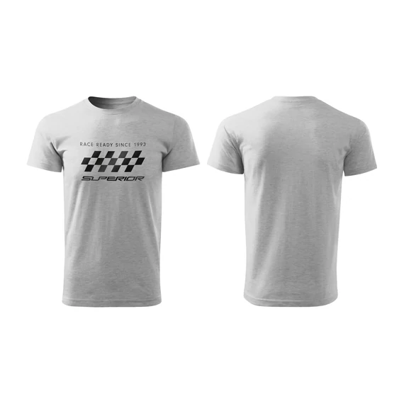 Superior Race T-shirt rövid ujjú póló [szürke, XL] kerékpáros