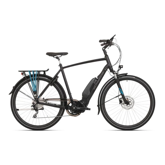Superior SST 500 elektromos trekking kerékpár [48 cm, matt fekete] kerékpáros