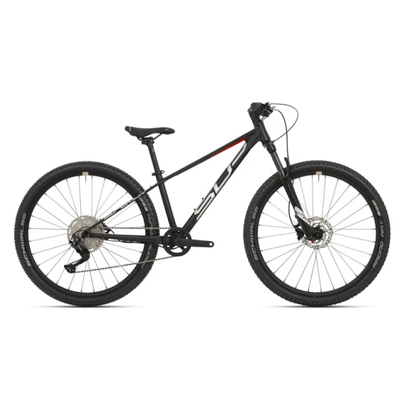Superior Team 27 Elite 27.5"-os junior kerékpár [15.5" (S), matt fekete-króm-piros] kerékpáros