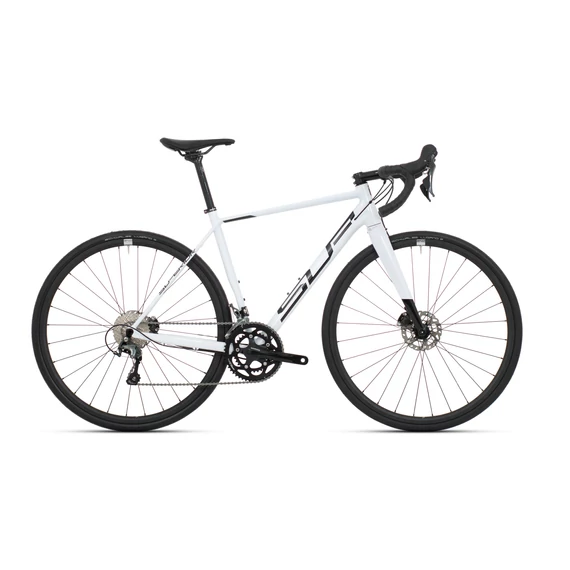 Superior X-ROAD Comp országúti kerékpár [58 cm (XL), fényes fehér-holografikus fekete] kerékpáros