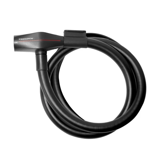 Trelock KS 312 kulcsos huzalos zár [fekete, 85 cm] kerékpáros