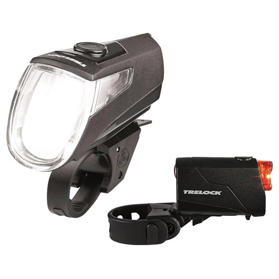 Trelock LS 360 I-GO® ECO / LS 720 akkumulátoros első+hátsó lámpa [fekete] kerékpáros
