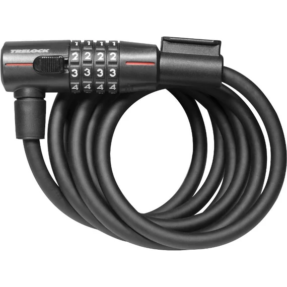 Trelock SK 210 számzáras huzalos zár [fekete, 180 cm] kerékpáros