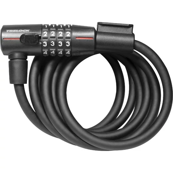 Trelock SK 312 számzáras huzalos zár [fekete, 180 cm] kerékpáros