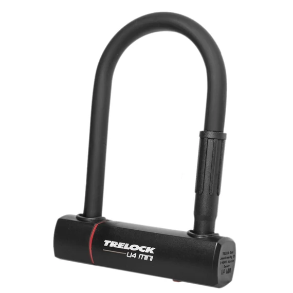 Trelock U4 Mini kulcsos U-lakat [fekete, 152 mm] kerékpáros