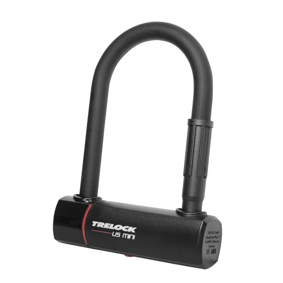 Trelock U5 Mini kulcsos U-lakat [fekete, 140 mm] kerékpáros