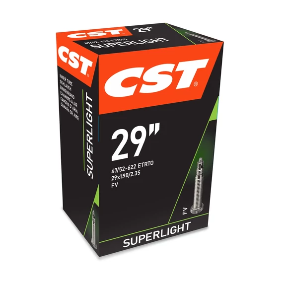 Belső CST 29x1,90-2,35 FV 48 mm UltrarLight ultra könnyű presta szelepes 150 gramm kerékpáros