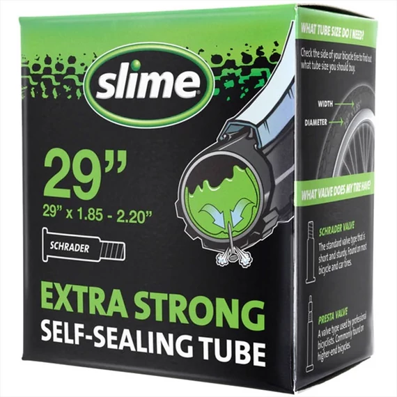 Belső SLIME 29x1,85-2,2 SV Schrader/autó szelep - 30078 kerékpáros