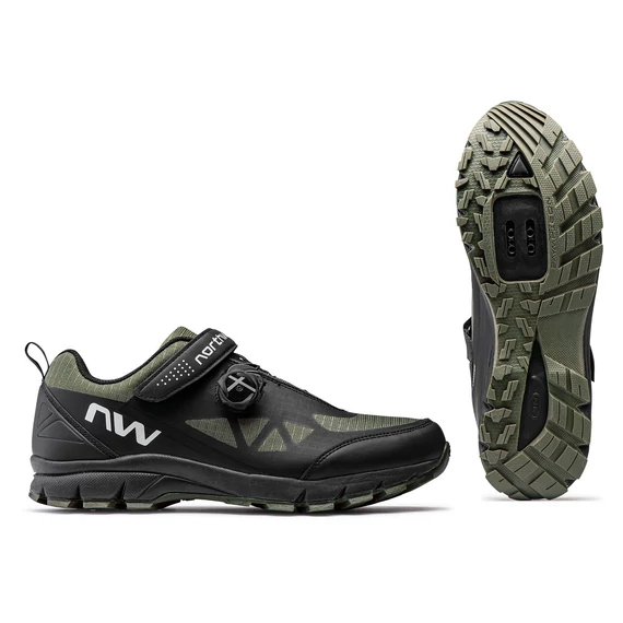 CIPŐ NORTHWAVE All Terrain CORSAIR 47 FEKETE/ZÖLD kerékpáros