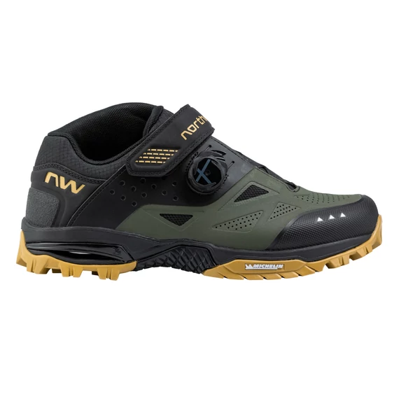 Cipő NORTHWAVE All Terrain ENDURO MID 2 45 ZÖLD/FEKETE kerékpáros
