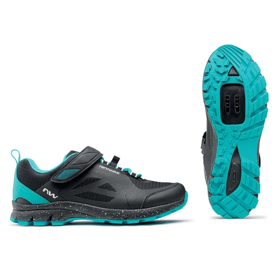 Cipő NORTHWAVE All Terrain ESCAPE WOMAN EVO 37 női, fekete/acqua kerékpáros