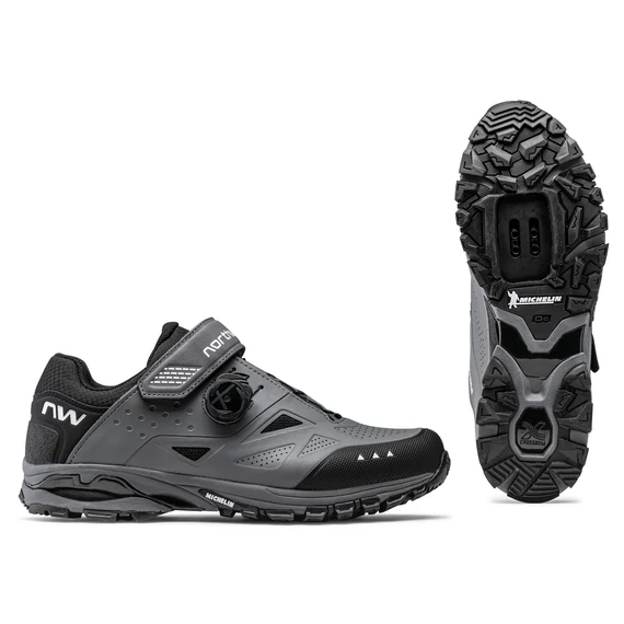 CIPŐ NORTHWAVE All Terrain SPIDER PLUS 3 43 SÖTÉTSZÜRKE kerékpáros