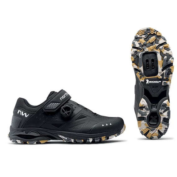 Cipő NORTHWAVE All Terrain SPIDER PLUS 3 fekete/camo kerékpáros