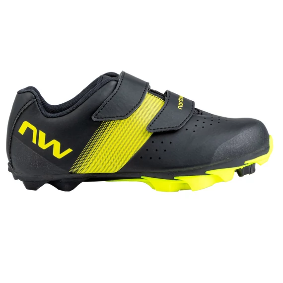 Cipő NORTHWAVE MTB HAMMER JUNIOR 36 FEKETE/FLUO SÁRGA kerékpáros