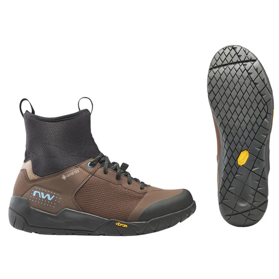 Cipő NORTHWAVE MTB MULTICROSS MID GTX téli, fekete/barna kerékpáros
