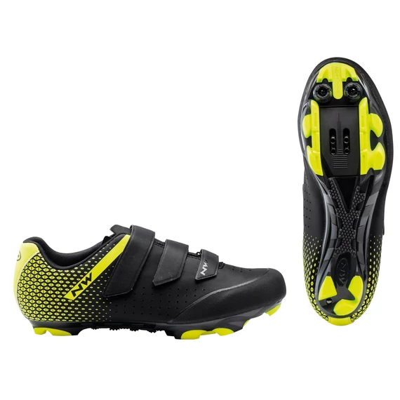 Cipő NORTHWAVE MTB ORIGIN 2 43,5 fekete/fluo sárga kerékpáros