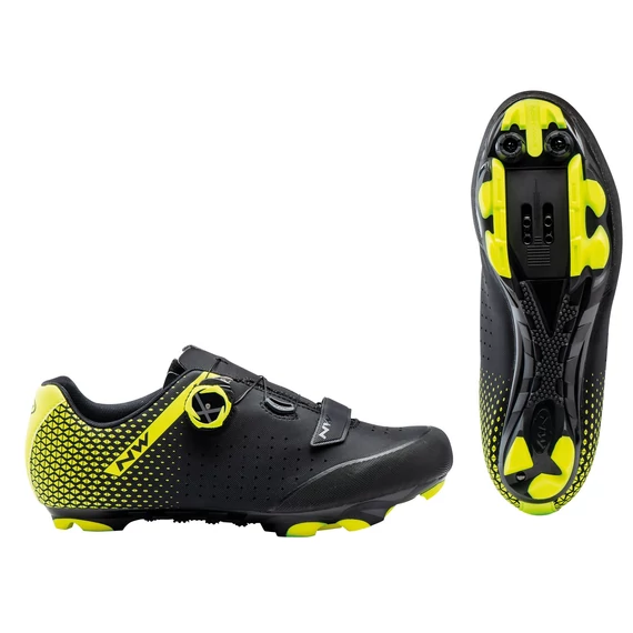 Cipő NORTHWAVE MTB ORIGIN PLUS 2 43 fekete/fluo sárga kerékpáros