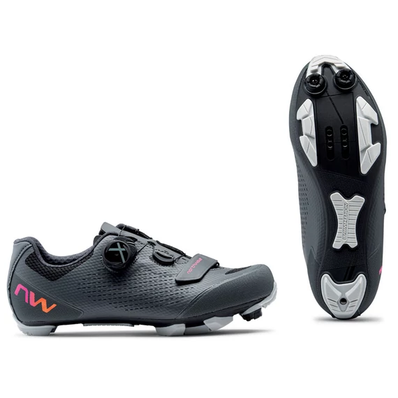Cipő NORTHWAVE MTB RAZER 2 WMN 41 női szürke/ráknarancs kerékpáros
